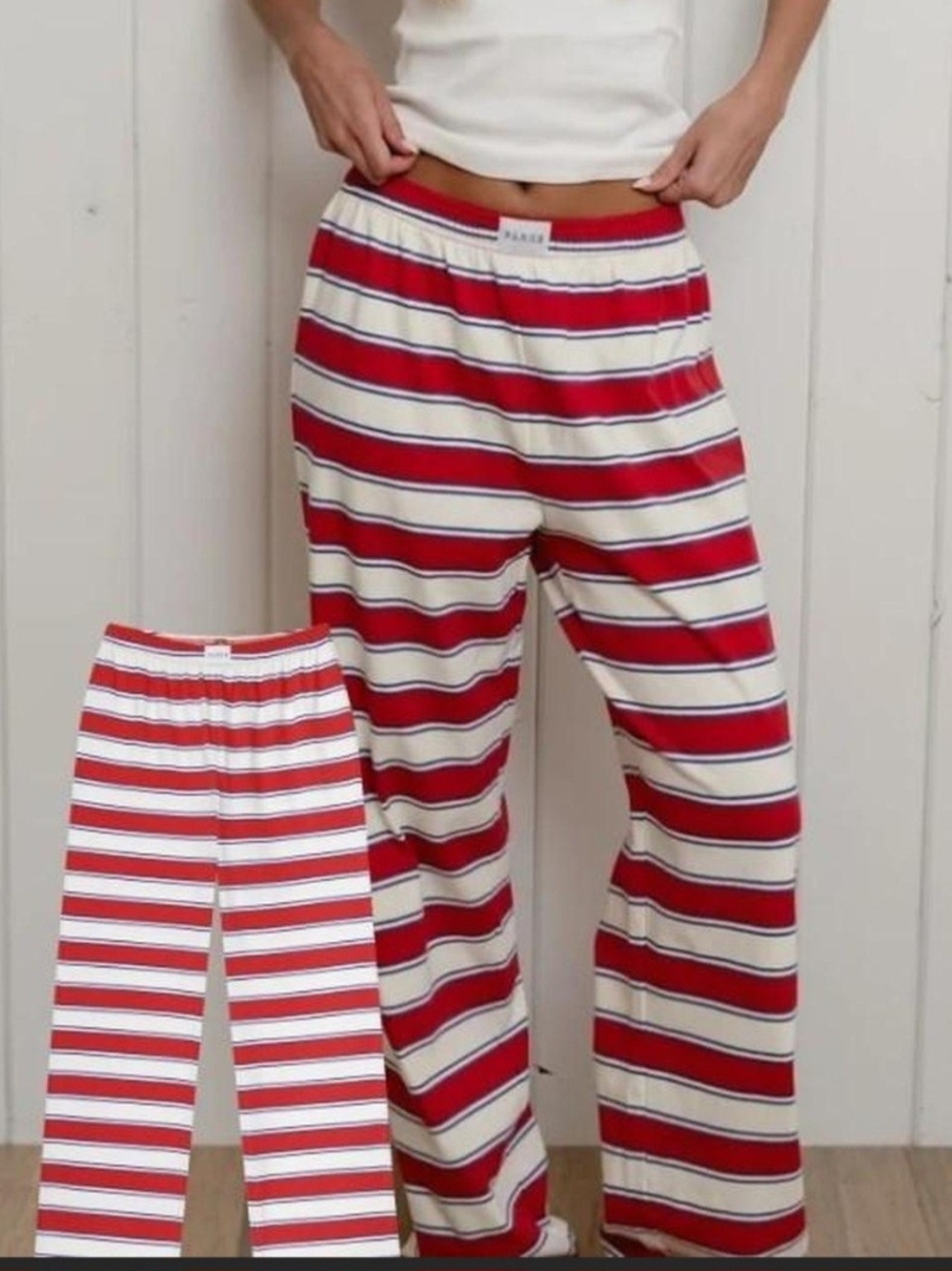 NIB Light House Parke Cotton Striped Pants M